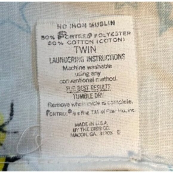 Vintage Peanuts Snoopy Twin Flat Bed Sheet Charlie Brown Sleepover - Picture 4 of 4